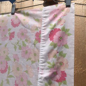 Vintage Fashion Manor Double Flat Sheet Floral USA No Iron Muslin Penneys 80x95